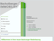 Tablet Screenshot of bischofberger-immobilien.biz